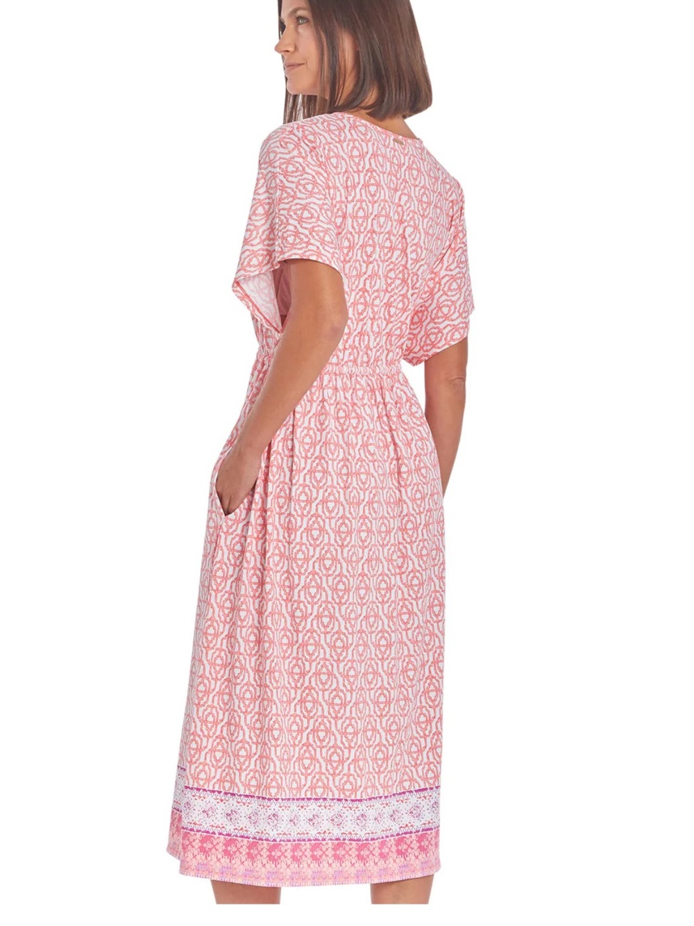 Cabana Life Dress Summer Napa Tie Waist Midi Dress NWT size Small Medium - Picture 4 of 15